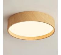 Wmmner Imitation Wood Grain Ceiling Lights Indoor Decorative Panel Lights Modern Ultra-Thin Ceiling Flush Lights Integrated Installation Ceiling Lamp for Living Room Bedroom Children's Room/Color de l