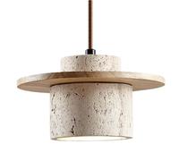 Wmmner Japanese Style Marble Chandelier,Personalized Single-Head Light,E27 Base Hanging Light,Indoor Adjustable Height Ceiling Light Fixture For Kitchen Island Dining Room Bedroom Hall Living/a Ulz 00