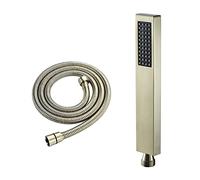 Wmmner Juego de Cabezal de Ducha de Mano de Alta Presión con Manguera de Acero Inoxidable de 1,5 M, Rociador de Ducha Montado en la Pared con Soporte de Soporte, Diseño de Agua para una Experiencia de