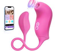 Wmmner Juguetes Eróticos para Mujer Pareja Sexuales - Vibrador Consoladores Femenino Adultos Sexual Estimulador de Clítoris Sexo con 10 Modos de Vibración & Succión, App Control Remoto Sex Toys
