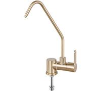 Wmmner Kitchen Water Filter Faucets Sink Filter Water Faucet Single Lever Stainless Steel Folding Faucet-Golden B/C Dorada
