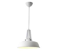 Wmmner Lámpara Colgante de Metal Moderna Lámpara Colgante de Diseño Creativo Luces de Techo Chaners E27 Lámpara Colgante Industrial de Color Nórdicoaron de un Solo Cabezal/Blancas
