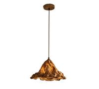Wmmner Lámpara Colgante de Resina Retro Hoja de Loto Lámpara de Techo de Araña Pequeña, Accesorio de Iluminación Colgante Vintage Lámparas de Suspensión de Personalidad para Kitchen Island Study Room