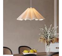 Wmmner Lámpara Colgante de Tela Estilo Crema W Japonesaabi-Sabi Style Chandelier Interior Petal Simple Hanging Lamp For Kitchen Island Living Room Bedroom Bedside Dining Room Hall Ceiling Light Fixtur