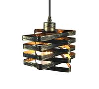 Wmmner Lámpara Colgante Rústica, Lámpara de Techo de Metal Industrial Retro, Vintage Hanging Chaner Farmhouse Luminario para Granero Pasillo Cocina Dormitorio E27 Lámparas Colgantes