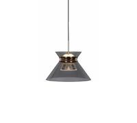 Wmmner Lámpara de Araña Acrílica Gris con Brillo Superior E Inferior, Lámpara Colgante de Luz Led Tricolor de 7,87 Pin, Lámpara Colgante de Interioraccesorio de Luz de Techo de Altura Usable para Coci
