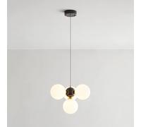 Wmmner Lámpara de Araña de Bola de Vidrio Lámpara Colgante de Latón Led Sala de Estar Moderna Comedor Accesorio de Iluminación Suspendida Hogar Dormitorio Cocina Techo Lámpara Colgante, Lámpara de Ara