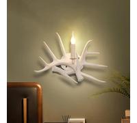 Wmmner Lámpara de Asta Retro de Europa, Vestíbulo Nórdico Creativo, Comedor, Balcón de la Cama, Cafetería, Bar, Decoración de Villalámpara de Pared Led de Pasillo, Lámpara de Pared Versátil/Luz Natura
