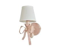 Wmmner Lámpara de Pared, Apliques de Pared Creativos con Forma de Pajarita, Apliques de Pared de Hierro Forjado con Pantalla de Tela, Lámpara de Pared, Accesorio de Iluminación Montado en la Pared par