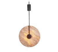 Wmmner Lámpara de Pared de Estilo Nórdico, Aplique de Piedra, Cálido, 3000K, Accesorios de Lámpara de Travertino Amarillo Natural, Dormitorio, Sala de Estar, Fondo, Iluminación Del Hogar/Oscuridad/L