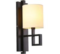 Wmmner Lámpara de Pared de Pasillo de Estilo Simple Iron Art, Ambiente de Estilo Japonés E14Accesorios de Iluminación de Apliques de Protección Dental, Accesorios de Iluminación de Pared de Pantalla d