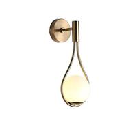 Wmmner Lámpara de Pared, Iluminación de Apliques de Vidrio Globo Dorado, Lámparas Montadas de Mediados de Siglo, Accesorios de Apliques de Cabecero de Metal Moderno