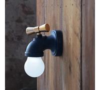 Wmmner Lámpara de Pared, Lámpara de Pared Retro Creativa, Lámpara Led con Soporte en Forma de Grifo, Luz Nocturna con Control Inteligente de Sonido Y Luz por Inducción, para Salón, Estudio, Pasillo, E
