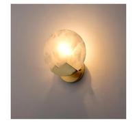 Wmmner Lámpara de Pared Rede Mármol, Pasillo Interior, Luz de Pasillo, Lámpara de Pared de Porche Led para Dormitorio, Salón, Cafetería, Escalera Ulz 000771 Lámpara de Pared de Cristal Nórdico Al Lado