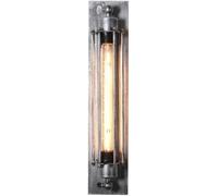Wmmner Lámpara de Pared V-Intage Aplique Industrial Rústico Casa de Campo Lámparas de Cama Metal Hierro Antiguo Montaje en Pasillo Luz Lámpara de Baño/Gris