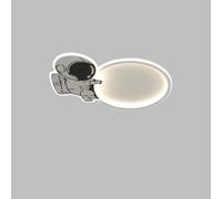Wmmner Lámpara de Techo Astronauta 40/50 cm Luz Blanca Lámpara de Techo de Montaje Empotrado para Niños Caja Fuerte Niña Niño Dormitorio Lovely Luminaria de Techo Led Lámparas de Araña de Dibujos Anim