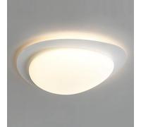 Wmmner Lámpara de Techo Blanca Semiempotrada, Lámpara de Araña Led Modern Cerca Del Accesorio de Iluminación Del Techo Lámparas de Techo de Adoquines para el Comedor Dormitorio Restaurante Chandeliers