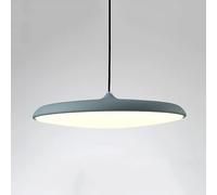 Wmmner Lámpara de Techo de Estilo Minimalista con Araña en Forma de Ovnis, Lámpara Colgante, Luz Blanca de 6000K, Luz Colgante Compatible con Comedor, Lámpara Colgante de Techo Led/Verde/9.8In