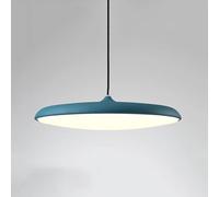 Wmmner Lámpara de Techo de Estilo Minimalista con Araña en Forma de Ovnis, Lámpara Colgante, Luz Blanca de 6000K, Luz Colgante Compatible con Comedor, Lámpara Colgante de Techo Led/Azul/15.8In