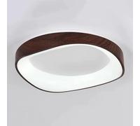 Wmmner Lámpara de Techo de Grano de Madera Simple Lámpara de Techo Led Japonesa Lámpara de Techo Nórdica con Atenuación Tricolor para Sala de Estar Dormitorio Comedor Cocina Sala de Estudio Corredor A