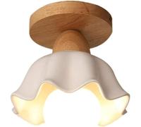 Wmmner Lámpara de Techo de Vidrio de Estilo Japonés Lámpara de Techo Moderna Montaje Semiempotrado Close a Los Accesorios de Iluminación de Techo, Lámpara Colgante de Techo Led/18 * 15.5Cm