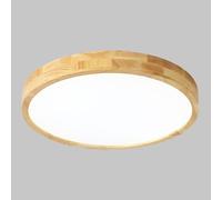 Wmmner Lámpara de Techo Led de Madera de Atenuación Tricolor Pantalla de Lámpara de Techo Panel de Luz de Techo para Sala de Estar Dormitorio Comedor Cocina Sala de Estudio Corredor Lámpara Colgante (