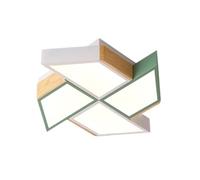 Wmmner Lámpara de Techo Led Moderna Regulable, Lámpara de Techo de Montaje Empotrado de Madera Minimalista, Accesorio de Luz de Techo Dearrones Nórdico con Pantalla de para Sala de Estar, Comedor, Dor