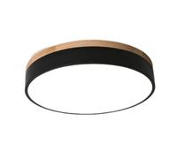 Wmmner Lámpara de Techo Led Sencilla Y Moderna Lámpara de Techo Creativa de Montaje en Superficie Lámpara de Techo Plana de Madera Y para Salón, Dormitorio, Comedor, Cocina, Estudio, Pasillo Lámpara d