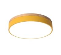 Wmmner Lámpara de Techo Led Sencilla Y Moderna Lámpara de Techo Creativa de Montaje en Superficie Lámpara de Techo Plana de Madera Y para Salón, Dormitorio, Comedor, Cocina, Estudio, Pasillo Lámpara d