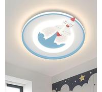 Wmmner Lámpara de Techo Planet Lámpara de Techo Espacial para Habitación Infantil con a Transparentecrylic Shade Stars Rocket Modern Led Round Ceiling Light Fixture For Kid's Bedroom Nursery Boy Girl'