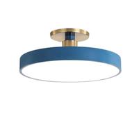 Wmmner Lámpara de Techo Semiempotrada Led Azul Techo Redondo Light Ultra Slim Nordic Lighting Lámpara de Techo para Sala de Estar Dormitorio Comedor Cocina Estudio Pasillo Araña (Azul, 40 Cm)/Azul/50C