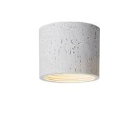 Wmmner Lámpara de Techo Semiempotrada Wabi-Sabi de Estilo Japonés Lámpara de Techo Interior de una Sola Cabeza Imitación Foco de Cemento Decoración Luminario de Techo para Dormitorio Sala de Estar Com