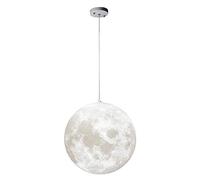 Wmmner Lámpara Moon Regulable, Lámparas de Araña Multicolor Lámpara Colgante para Dormitorio, Salón, Bar, Oficina, Decoración Del Hogar, Lámpara de Techo Led con Impresión 3D Roton/Luna/Diámetro: 15 c