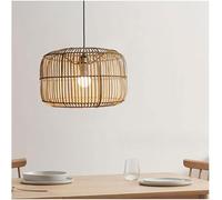 Wmmner Lámparas Colgantes Boho - Colgante Redondo Lamps con Accesorios de Iluminación Colgantes Tejidos Hechos a Mano. Sombra Tejida de Ratán, Ulz 000865 Luces Colgantes Luz Colgante - Accesorio Colga