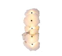 Wmmner Lámparas de Pared de Interior Modernas de Alabablanco, Regulables Hechas de Piedra Natural, Largas, para Sala de Estar, Dormitorio, Baño, Pasillo, Pared de Hotel de Lujo/un Color/46 * 13Cm