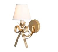 Wmmner Lámparas de Pared Lámpara de Pared de Hierro Forjado Con, Lámpara de Pared Creativa para Habitación Infantil, Lámpara de Pared de Tela, Estilo Americano Retro para Habitación de Niña, Lámpara d