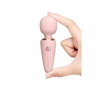 Wmmner Le Wand Mini Varita Micro Recargable de Oro Rosa, Estimulador Compacto Del Clítoris, Masajeador Personal Recargable por Usb, Mini Varita para Viajes