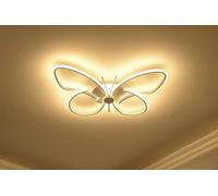 Wmmner Led Ceiling Lamp Post-Modern Simple Living Room Lamp Romantic Butterfly Warm Bedroom Lamp Boy Girl Modern Simple, Chandelier/Atenuación sin Pasos/64Cm Ulz 00043455Cm Ulz 000435 65Cm