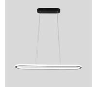 Wmmner Led Dimmable Chaner Luz Colgante Lineal Lámpara de Techo Colgante Minimalista con Control Remoto, Accesorio de Iluminación de Isla de Cocina Moderna Comedor Oficina Chaners/Oscuridad/60 cm