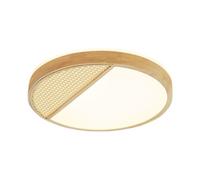 Wmmner Led Flush Mount Ceiling Light Log Modern Simple Round Ceiling Lamp Bottom Lighting Design Room Ceiling Light Led Tricolor Light Adjustable Used In Living Room, Dining Room Study Roo(X/un Color/