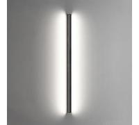 Wmmner Led Strip Wall Lights Indoor Modern Wall Light Rectangular Black Minimalist Wall Lamps Long Bar Wall Sconce Lighting Indoor,/Luz Blanca/60 cm