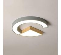 Wmmner Led Ultra-Thin Round Splicing Lighting Light Creativity Nordic Modern Flush Mount Light Lights Light Light Close To Ceiling Light Fixture For Dining Room 20.4 en (Verde)/Gris