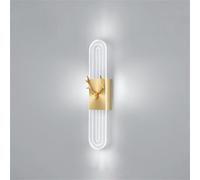 Wmmner Led Wall Lamp Indoor Modern Deer Wall Sconces Minimalism Acrylic Wall Lights D For Bedroom Home Decor Lighting Wall Mounted Luminaire Living Room Bedroom Staise Hallway/Luz Blanca/60 cm
