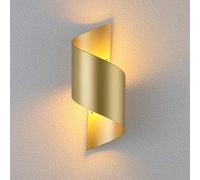 Wmmner Led Wall Lights E27 Modern Up & Down Wall Lamp Golden Simple Wrought Iron Wall Sconce Indoor Lighting Lamp Restaurant Cafe Hotel Hall Corridor Living Room Bedroom Bedside Lamp Double The Comfor