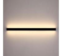 Wmmner Linear Wall Sconce Lighting Black Wall Lamp Indoor Wall Wash Light Minimalist Led Wall Sconces Long Strip Wall Mount Lights For Living Room Bedroom Hallway Restaurant/3000K/80Cm