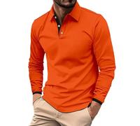 Wmmner Long Sleeves Men New Men's Casual Shirts Classic Basic Long Sleeve Shirt Tees Stylish Tops Stand Up Collar Solid Color Fashionable Elegant Work Dress Shirt Plain Trendy Delicate Button Clothing