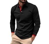 Wmmner Long Sleeves Men New Men's Casual Shirts Classic Basic Long Sleeve Shirt Tees Stylish Tops Stand Up Collar Solid Color Fashionable Elegant Work Dress Shirt Plain Trendy Delicate Button Clothing