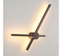 Wmmner Luces de Pared Del Dormitorio,Aplique de Pared Led Moderno, Lámpara de Pared Lineal Negra, Lámpara de Pared de Tira Larga de Metal con Pantalla De, Luces de Pared de Flauta Simple, Lámparas de