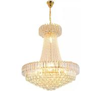 Wmmner Luxurious Crystal Chandelier Palace Hall Church K9 Crystal Light Classic Empire Style Ceiling Light, Chandelier(Dia 80Cm Mold)/un Color/Diámetro Del Molde 60Cm