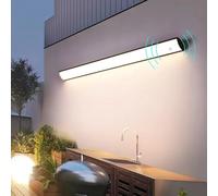 Wmmner Luz de Pared Luz Led para Jardín Al Aire Libre Tira Larga Luz de Inducción Balcón Patio Lámpara de Decoración Expuesta/Luz Cálida/90Cm